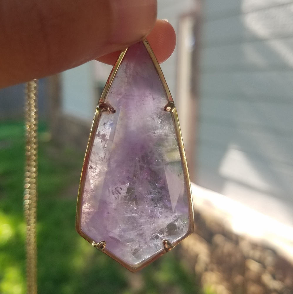 Kendra Scott Amethyst Carole Pendant Necklace
